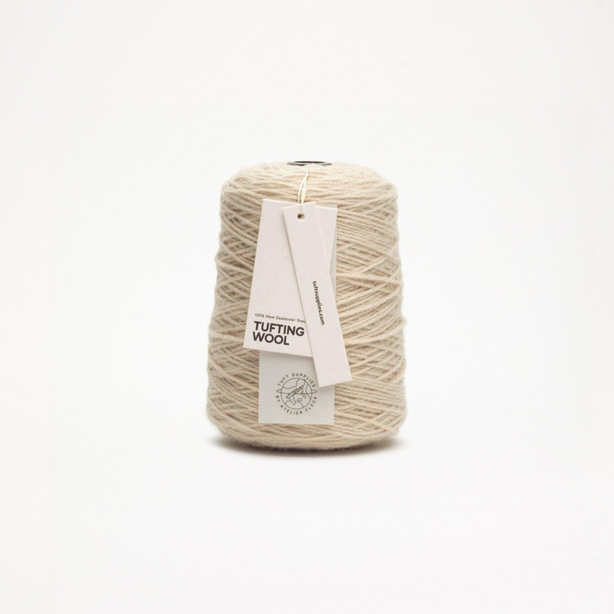 dusty tube 100% New Zealand Wool Tufting Yarn 500g cone – durable 3-ply rug making yarn