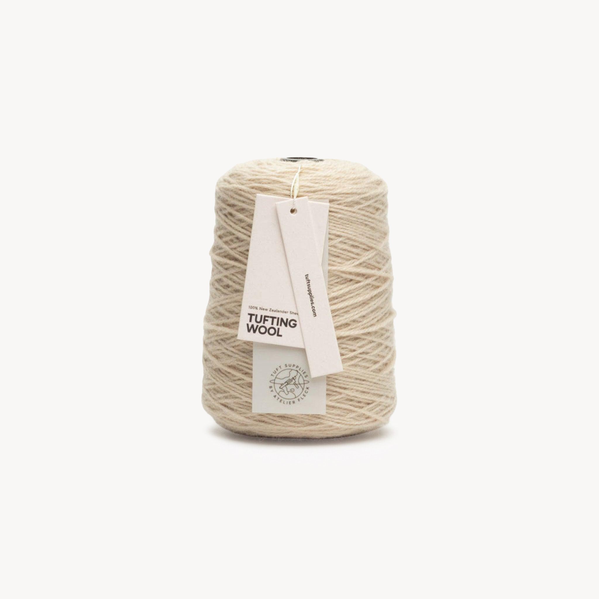 dusty tube 100% New Zealand Wool Tufting Yarn 500g cone – durable 3-ply rug making yarn