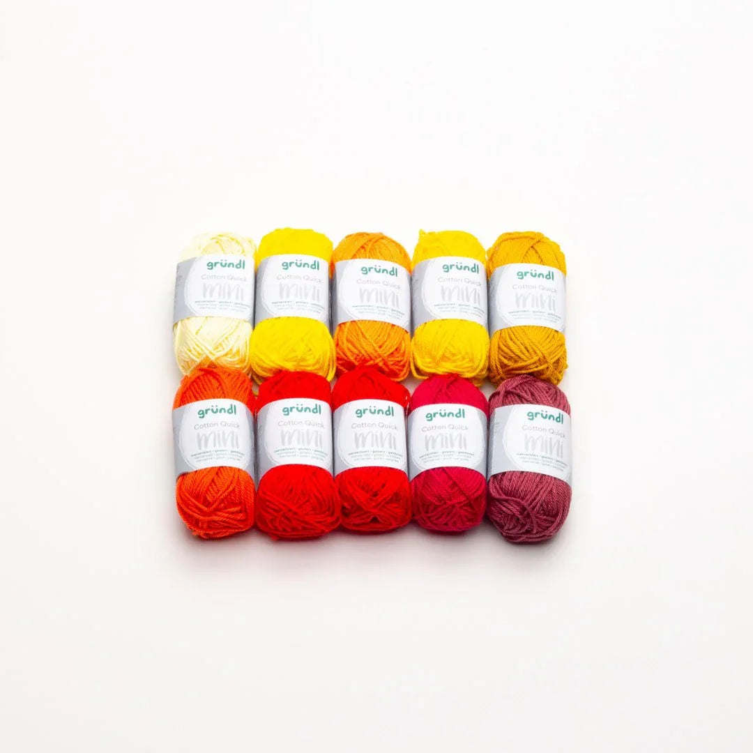 Gründl Cotton Quick Mini Shades 10 x 15g - Tuft Supplies GmbH