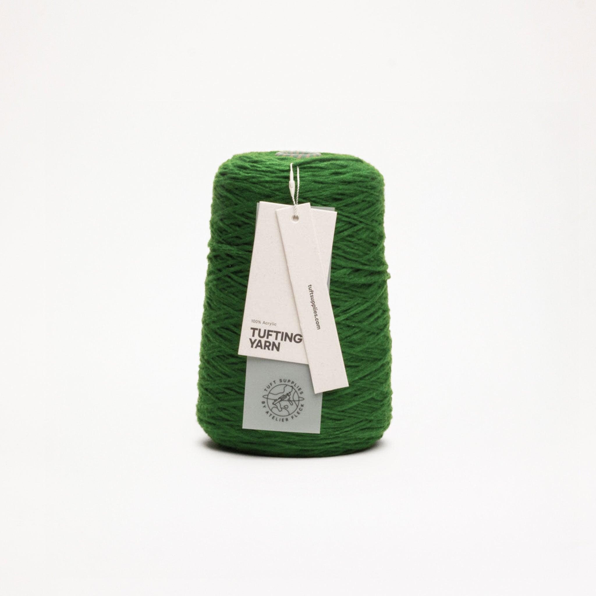 forest moss soft acrylic tufting yarn – 400g cone – 8-ply structure for rug tufting