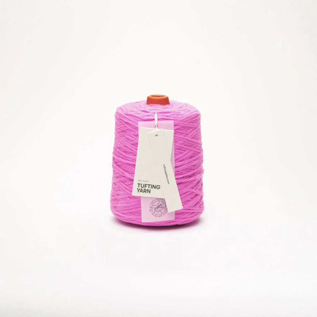 bubble orchid soft acrylic tufting yarn – 400g cone – 8-ply structure for rug tufting