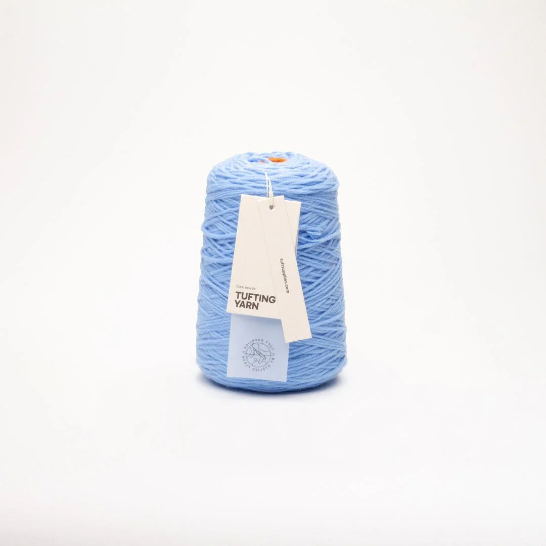 sky frost soft acrylic tufting yarn – 400g cone – 8-ply structure for rug tufting