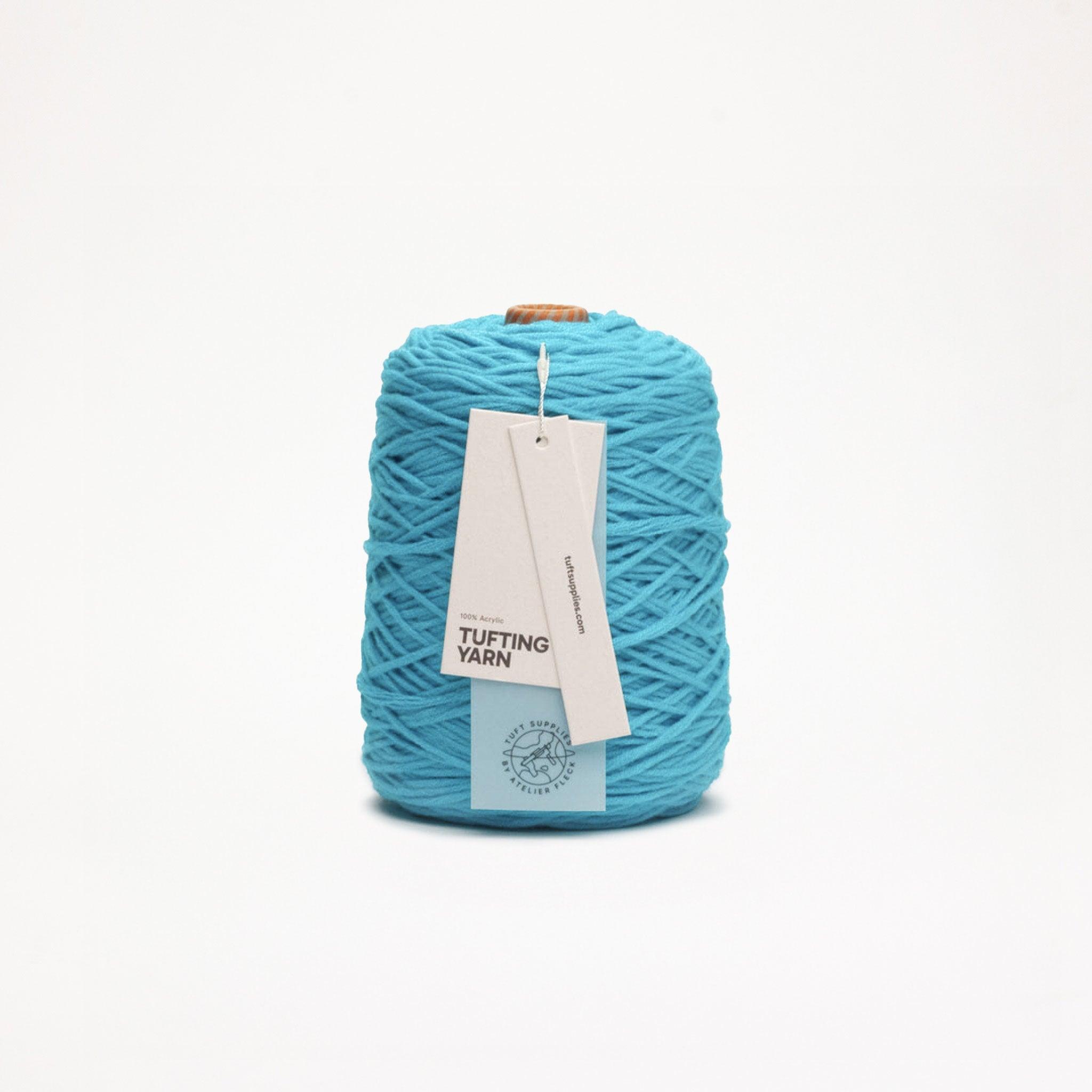 aqua soft acrylic tufting yarn – 400g cone – 8-ply structure for rug tufting