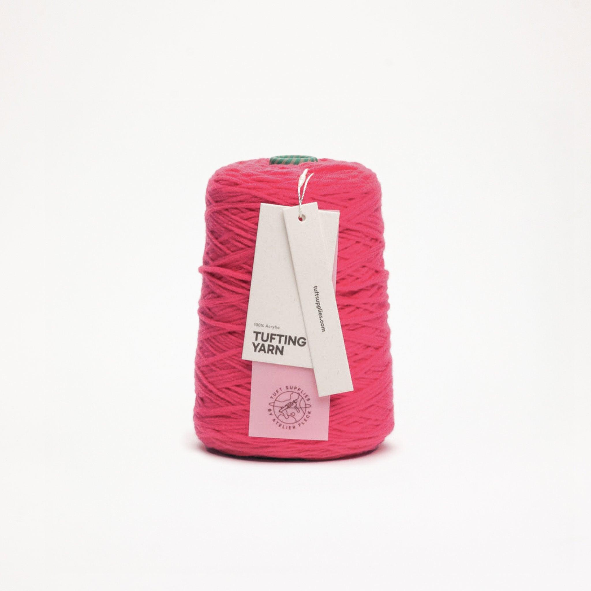 coral bloom soft acrylic tufting yarn – 400g cone – 8-ply structure for rug tufting