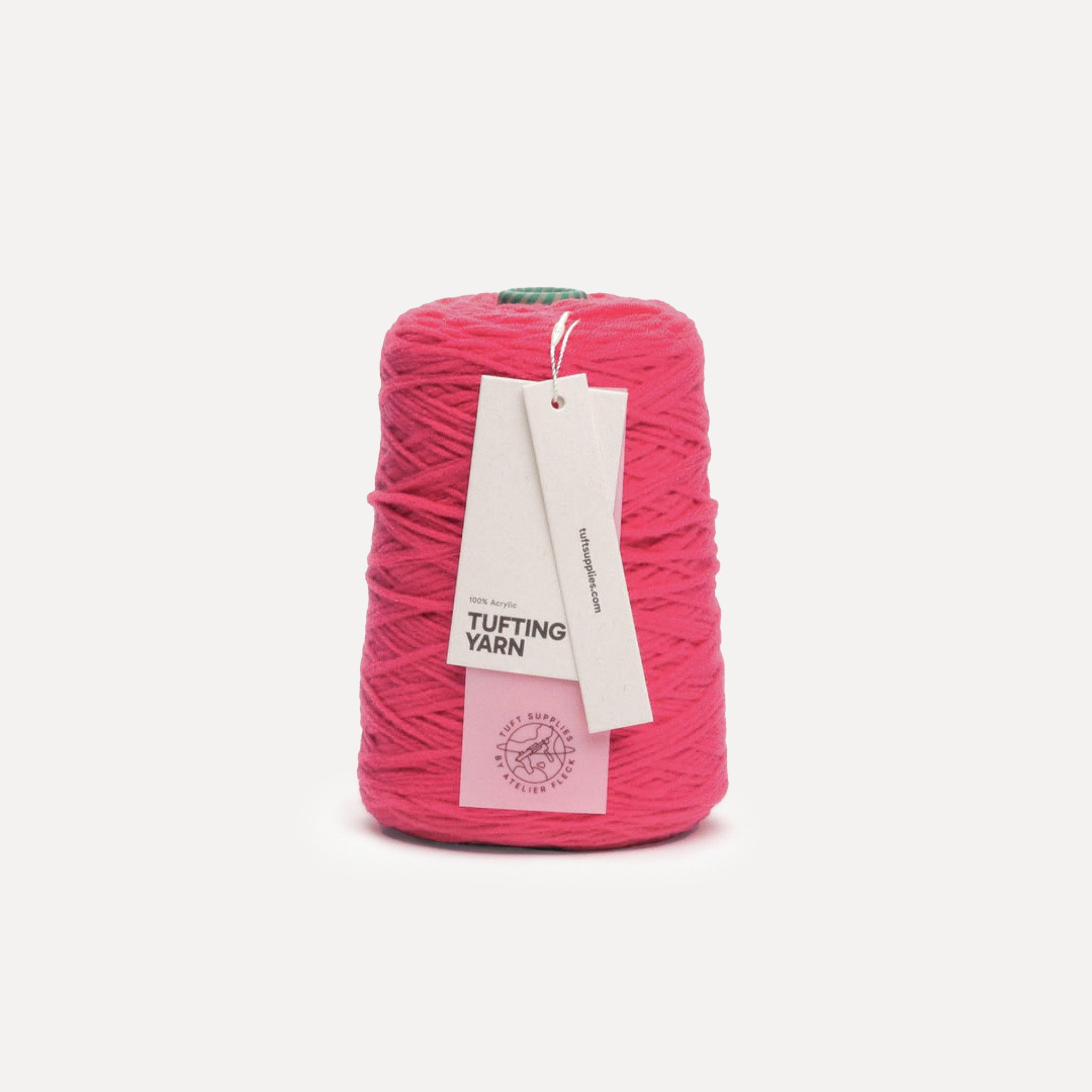 coral bloom soft acrylic tufting yarn – 400g cone – 8-ply structure for rug tufting