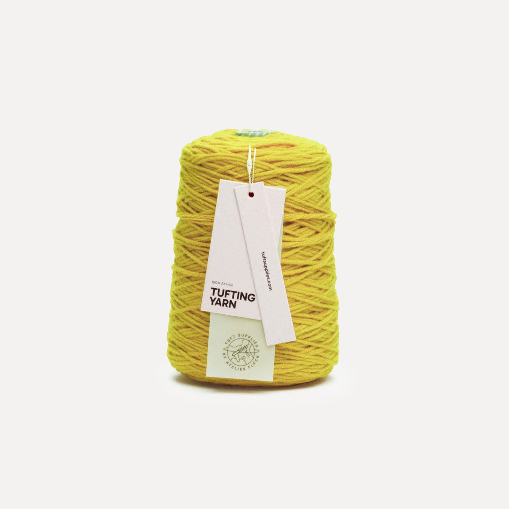 olive sun soft acrylic tufting yarn – 400g cone – 8-ply structure for rug tufting