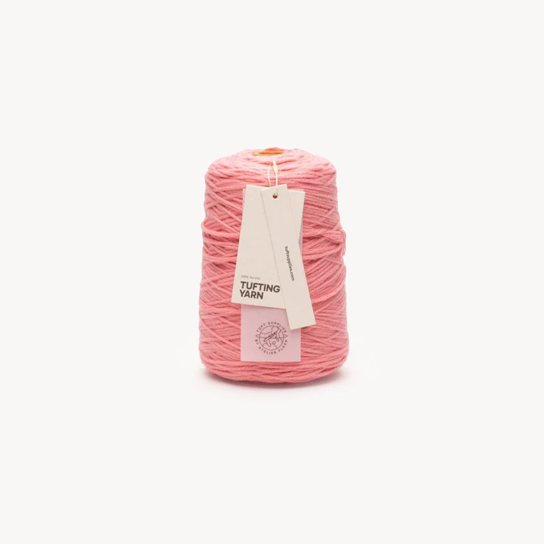 sweet blush soft acrylic tufting yarn – 400g cone – 8-ply structure for rug tufting