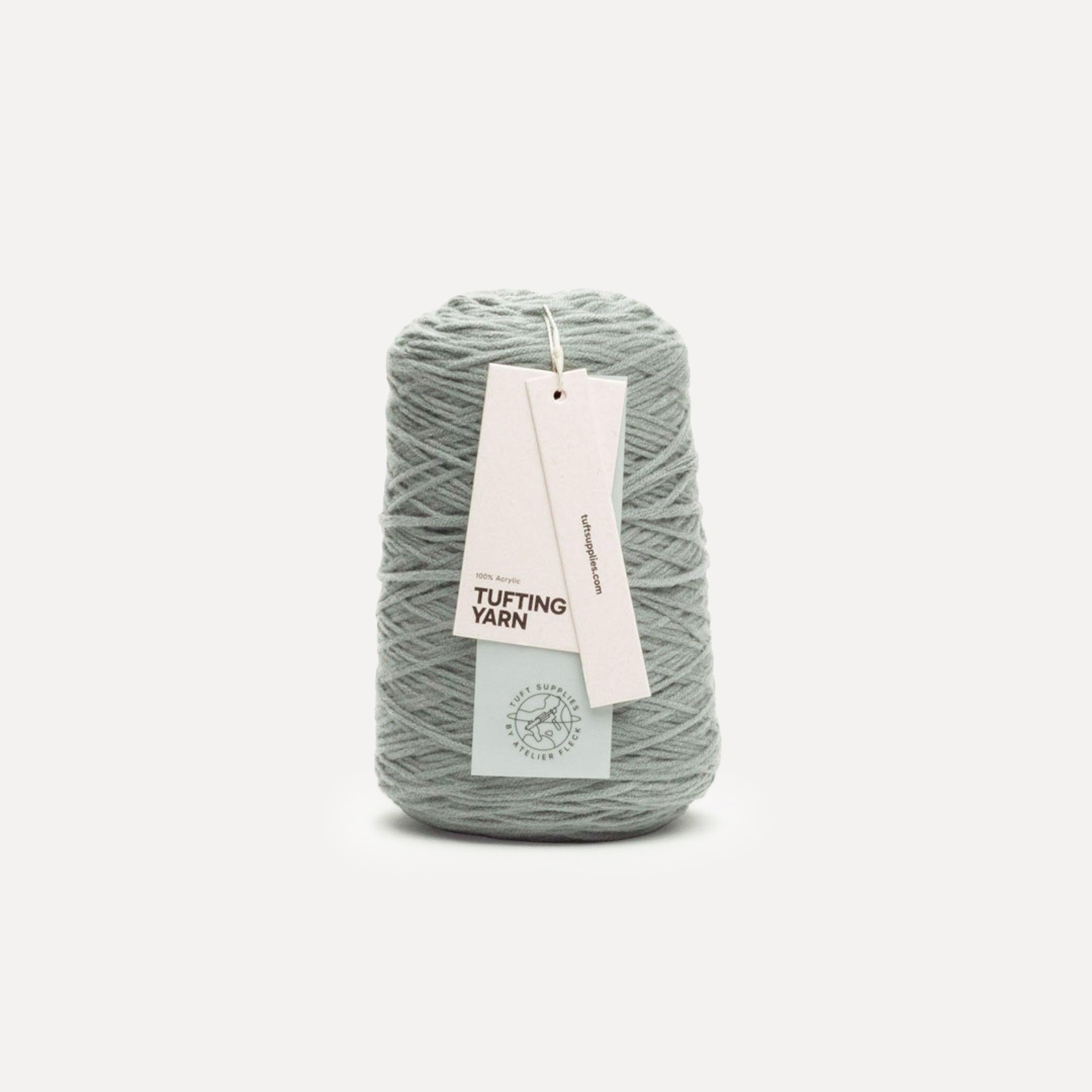 mossy mist soft acrylic tufting yarn – 400g cone – 8-ply structure for rug tufting