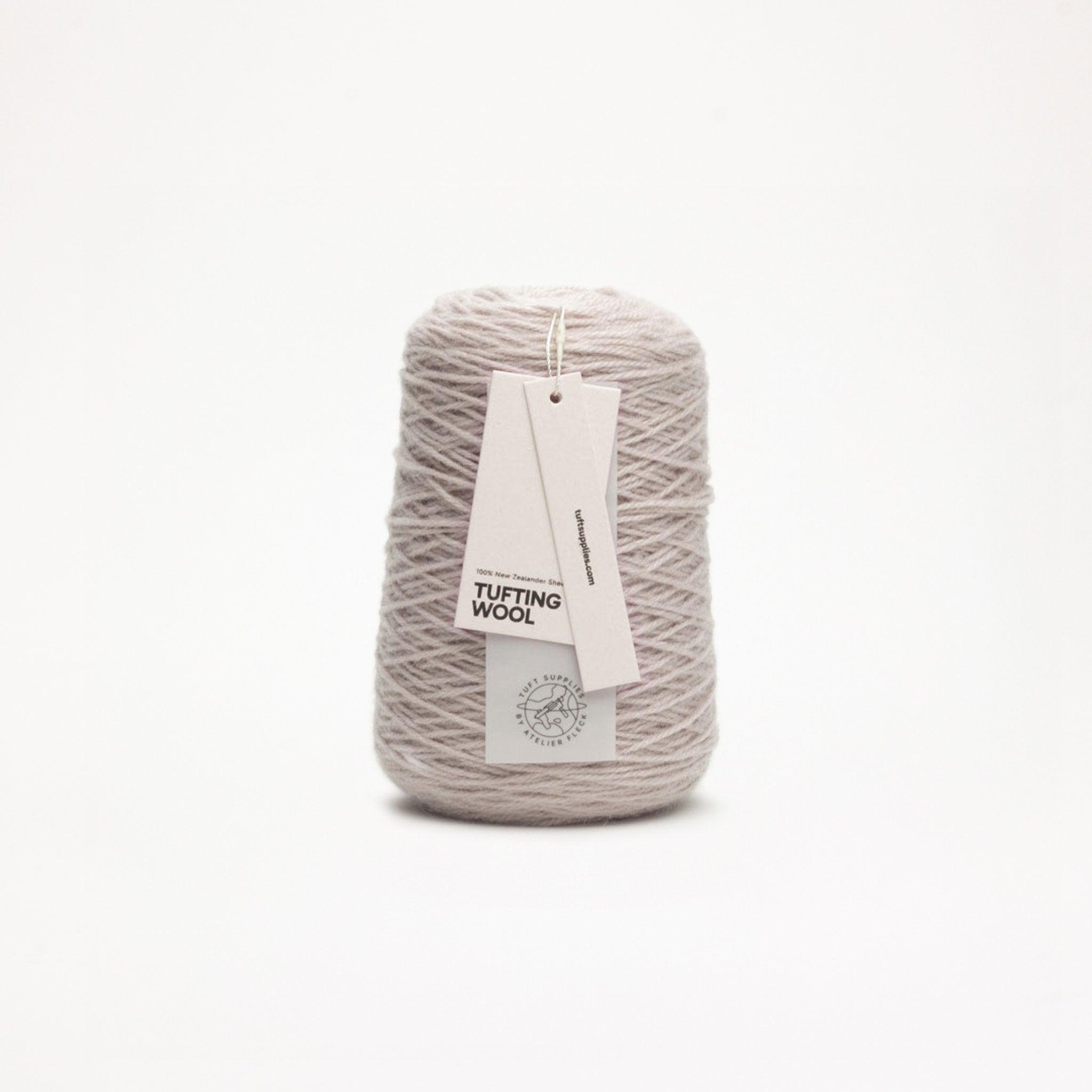 dusty tube 100% New Zealand Wool Tufting Yarn 500g cone – durable 3-ply rug making yarn