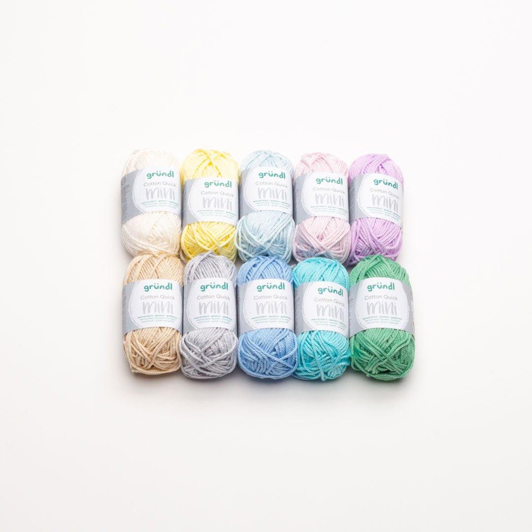 Gründl Cotton Quick Mini Shades 10 x 15g - Tuft Supplies GmbH