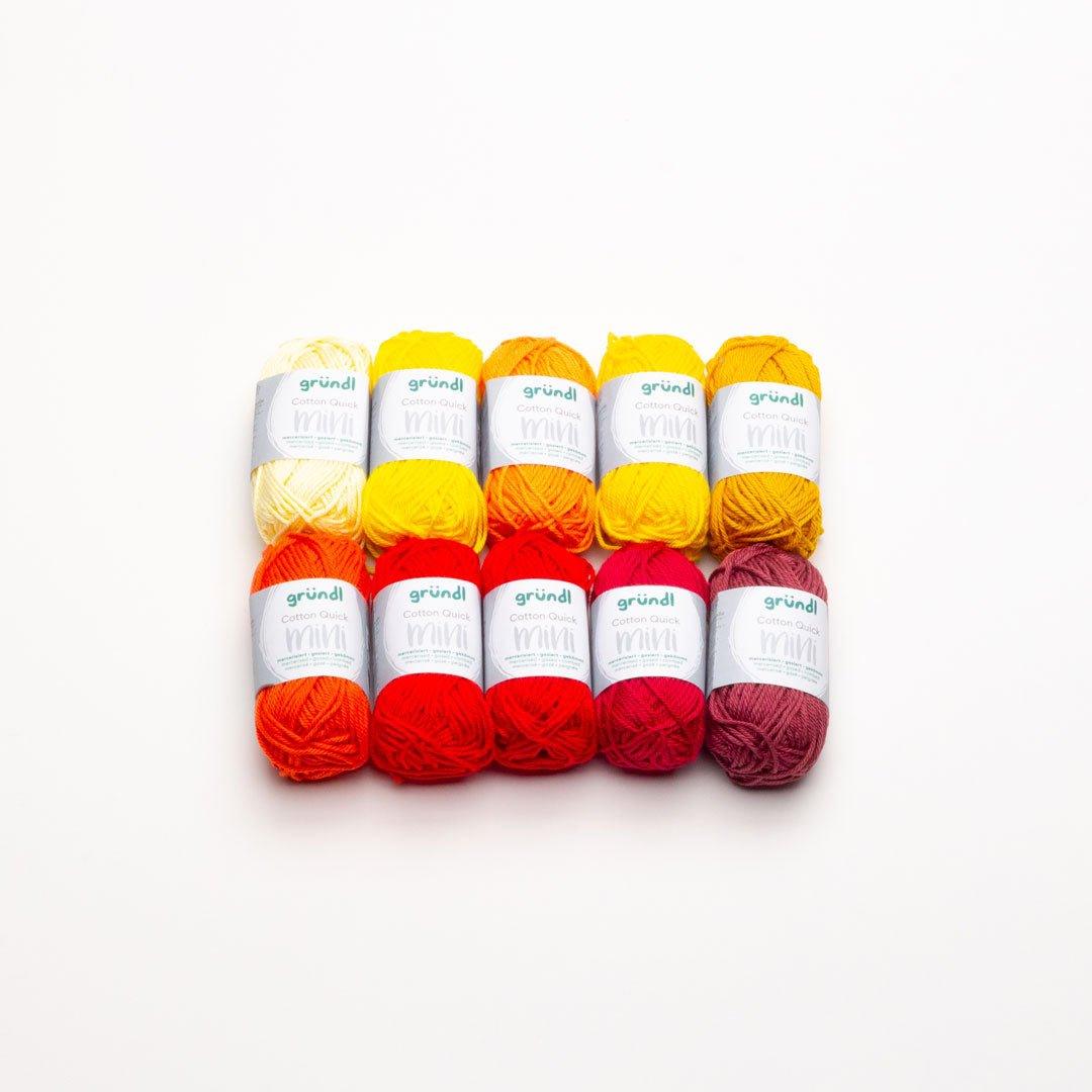 Gründl Cotton Quick Mini Shades 10 x 15g - Tuft Supplies GmbH