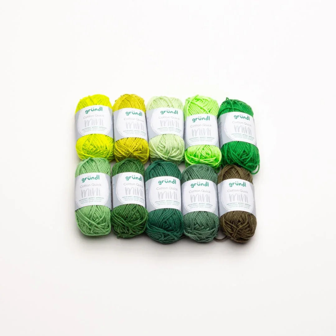 Gründl Cotton Quick Mini Shades 10 x 15g - Tuft Supplies GmbH