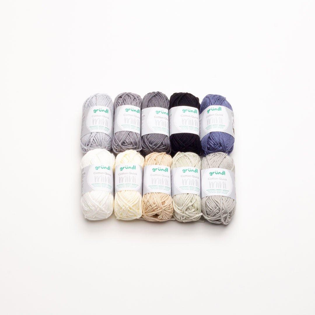 Gründl Cotton Quick Mini Shades 10 x 15g - Tuft Supplies GmbH
