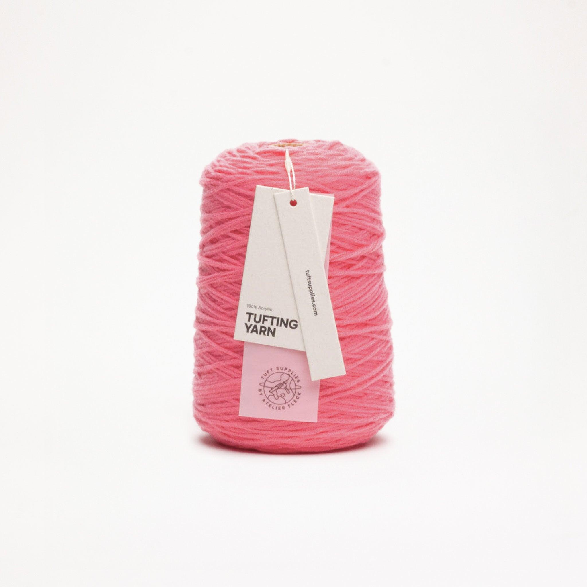 rosewater soft acrylic tufting yarn – 400g cone – 8-ply structure for rug tufting