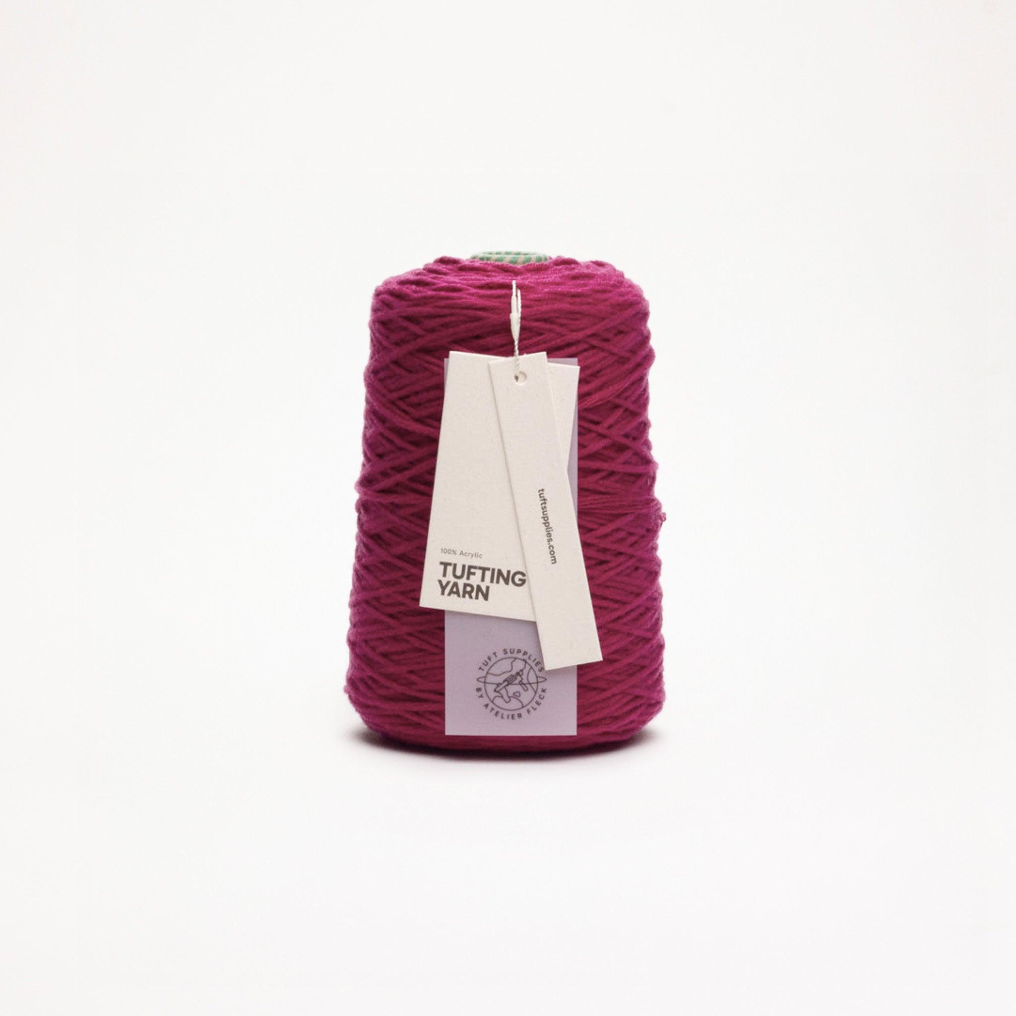 berry bloom soft acrylic tufting yarn – 400g cone – 8-ply structure for rug tufting