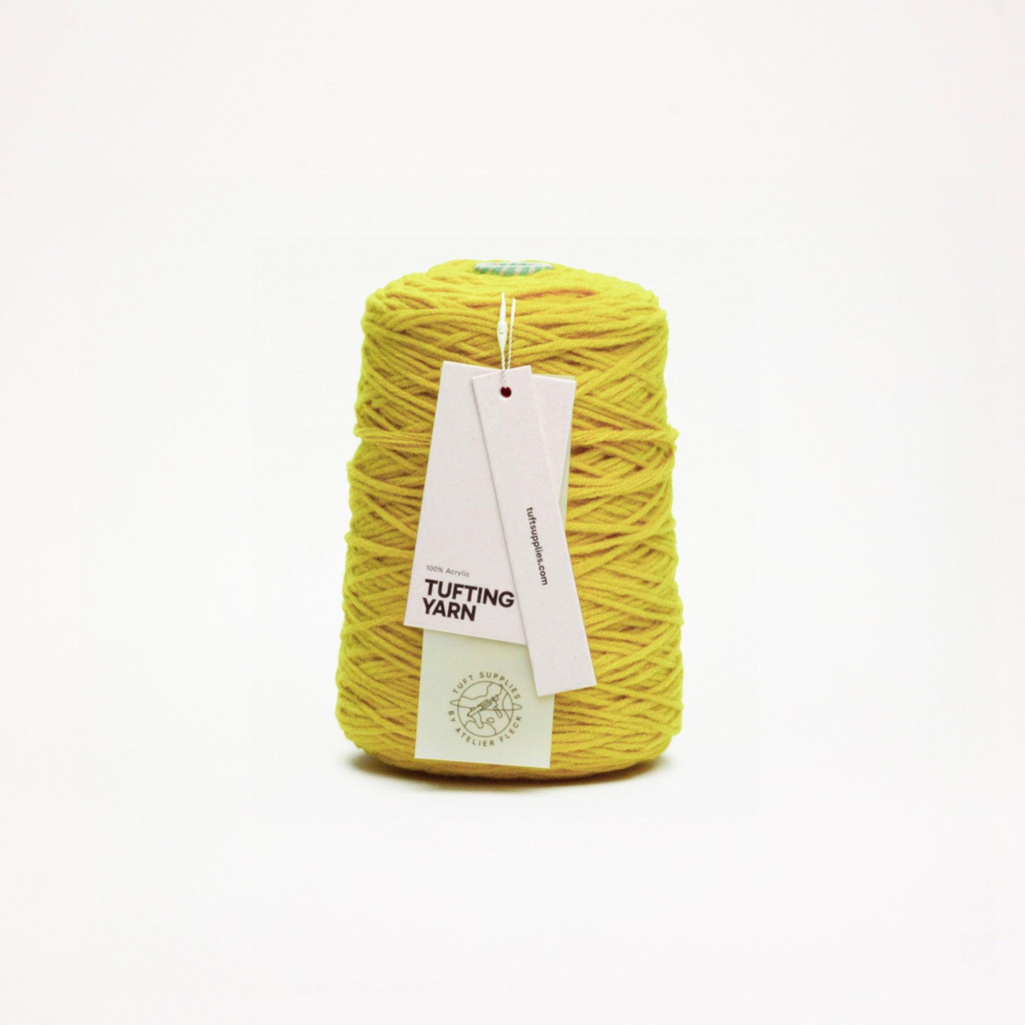 olive sun soft acrylic tufting yarn – 400g cone – 8-ply structure for rug tufting